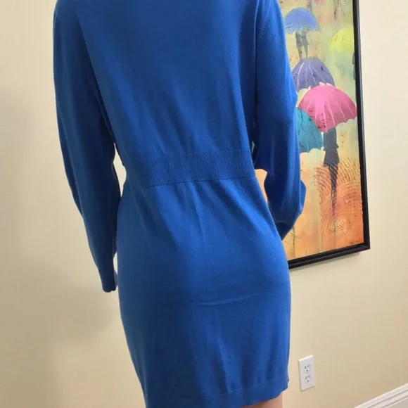 Designer Doncaster Silk and Cashmere Sweater Coat/Dress XL - Picture 2 of 3